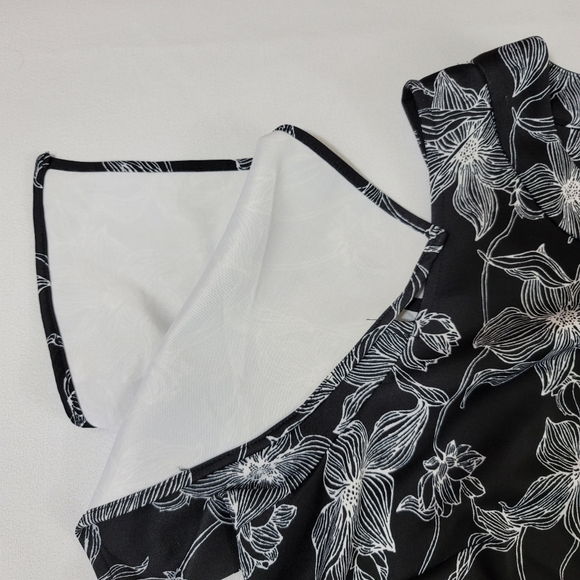 Julia Jordan Cold Sholder Flower Print Dress Sz 24W - Picture 5 of 14